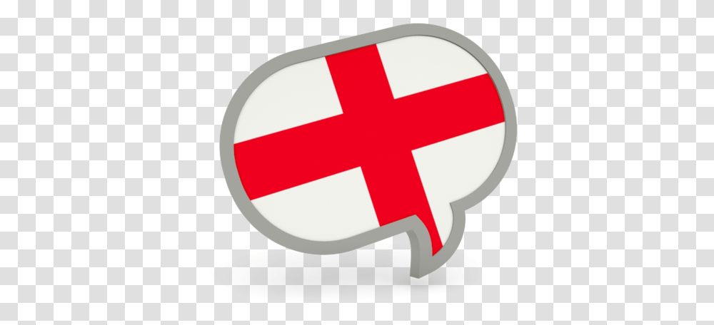 Speech Bubble Icon English Flag In Speech Bubble, First Aid, Logo, Trademark Transparent Png