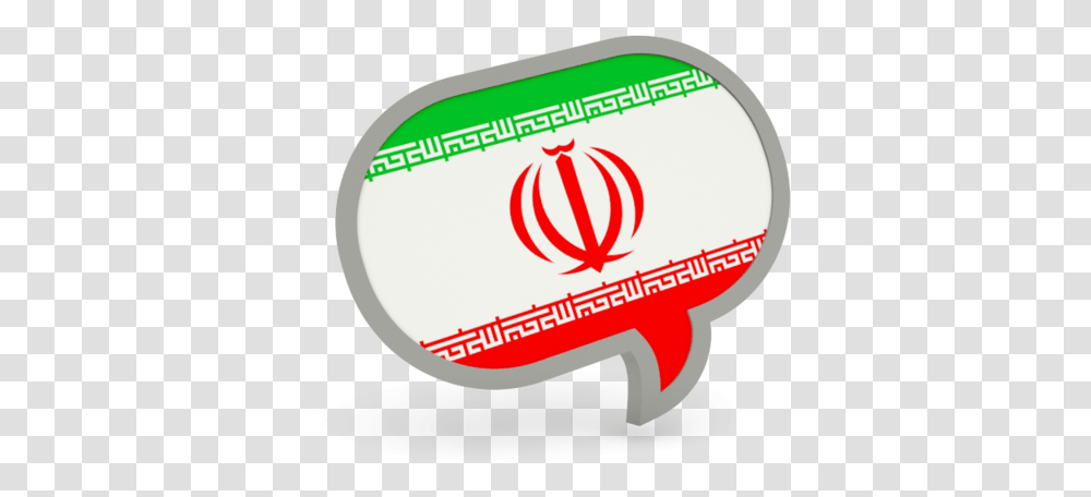 Speech Bubble Icon Flag Of Iran, Ketchup, Label Transparent Png