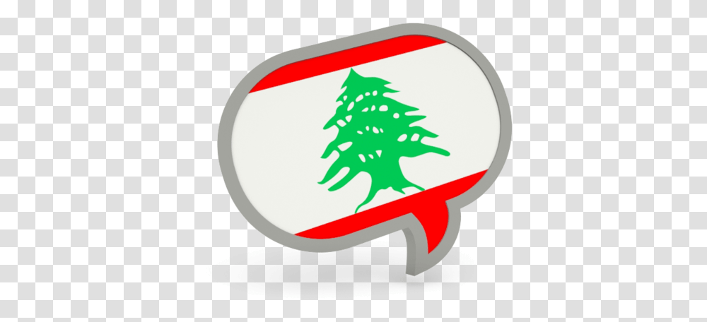 Speech Bubble Icon Lebanon Flag, Label Transparent Png
