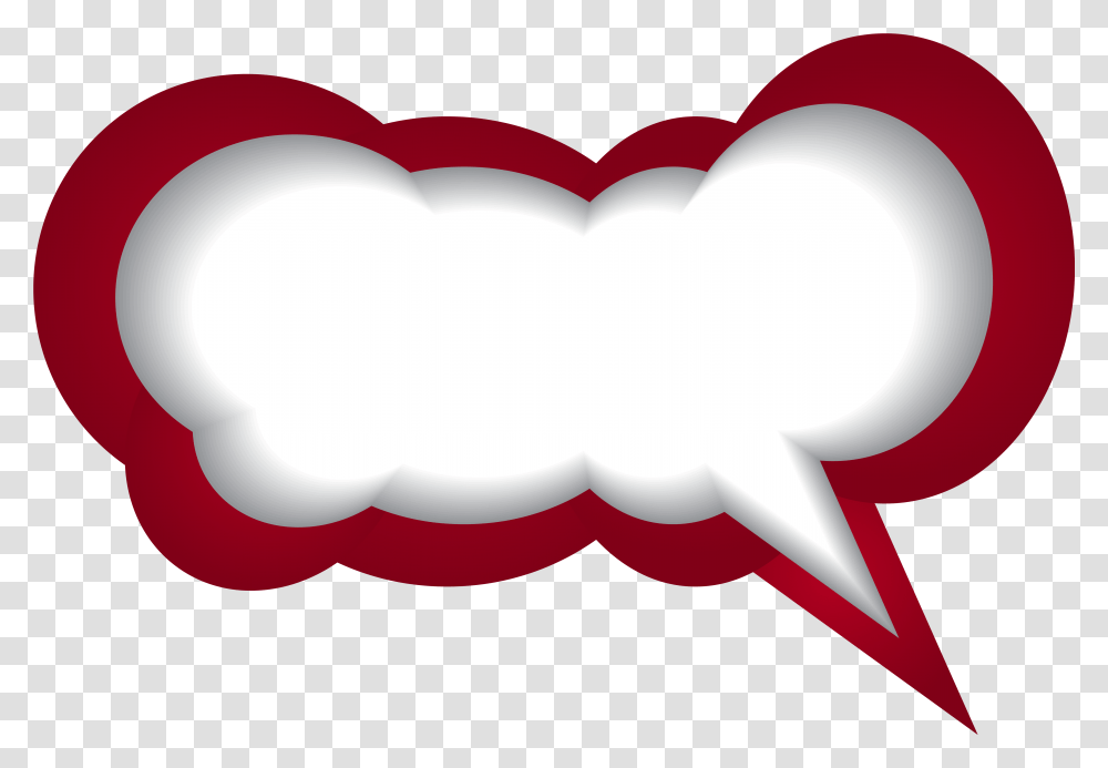 Speech Bubble Red White Clip Art Image Gallery Speech Bubbles, Hand, Teeth, Mouth, Heart Transparent Png
