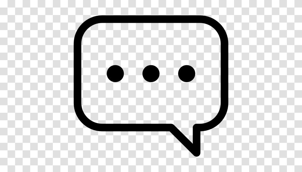 Speech Bubble With Ellipsis, Adapter, Plug, Dice, Game Transparent Png
