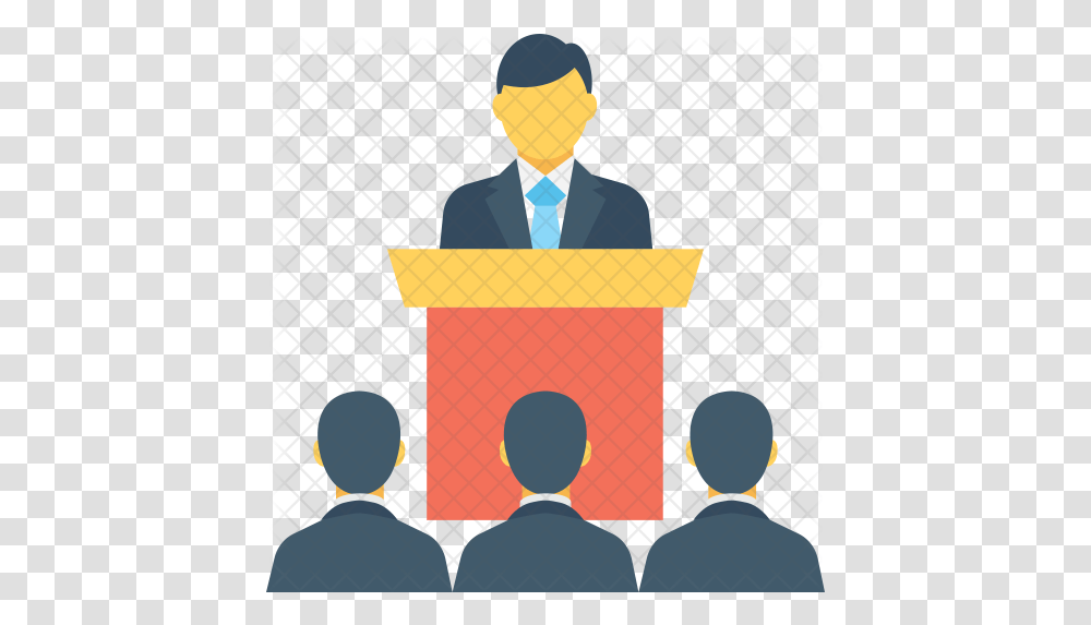Speech Icon Public Speaking Icon, Audience, Crowd, Person, Human Transparent Png
