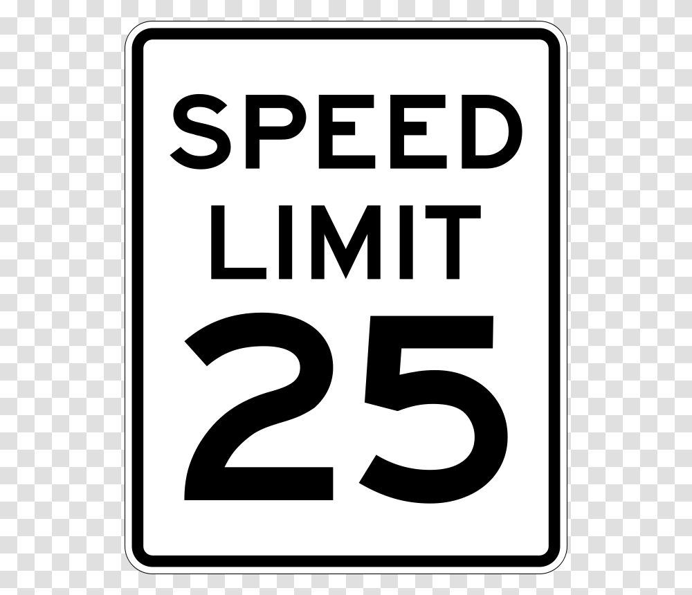 Speed Limit 25 Sign, Transport, Road Sign Transparent Png