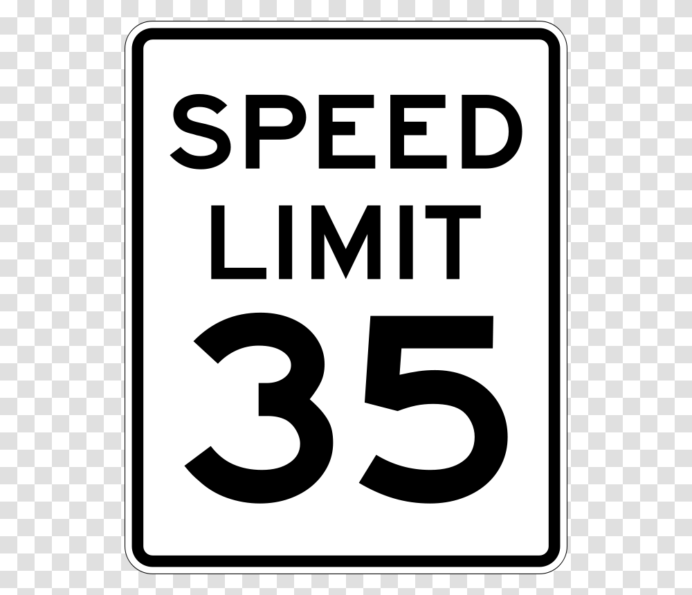 Speed Limit 35 Sign, Transport, Road Sign Transparent Png