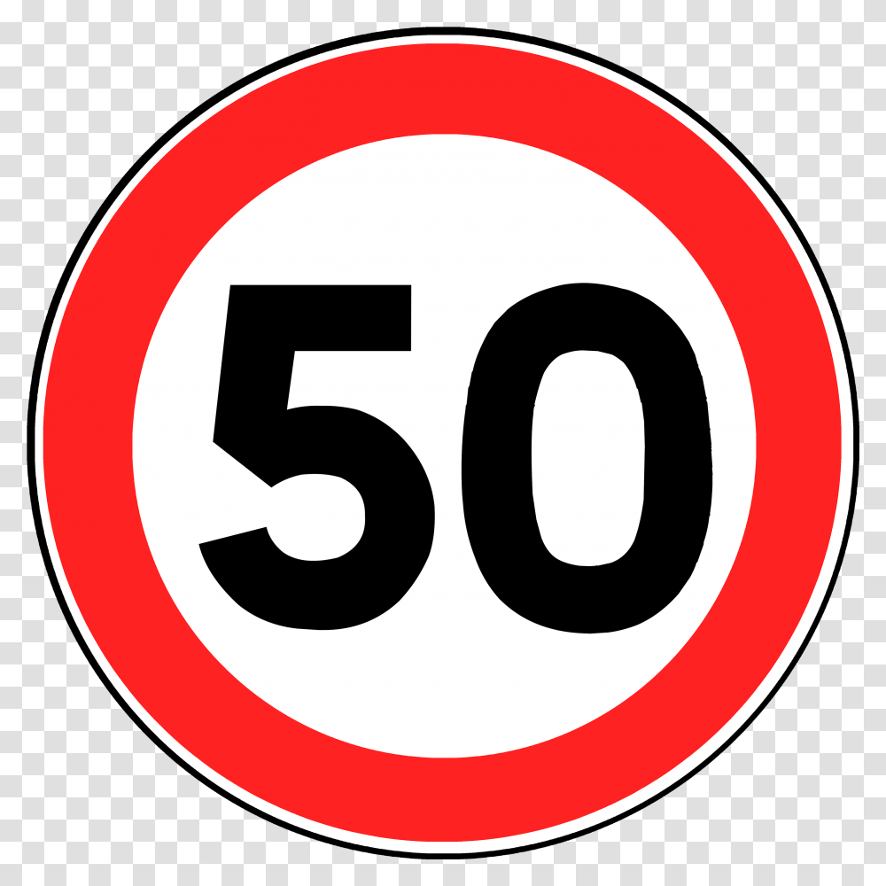 Speed Limit Sign Clipart, Number, Road Sign Transparent Png