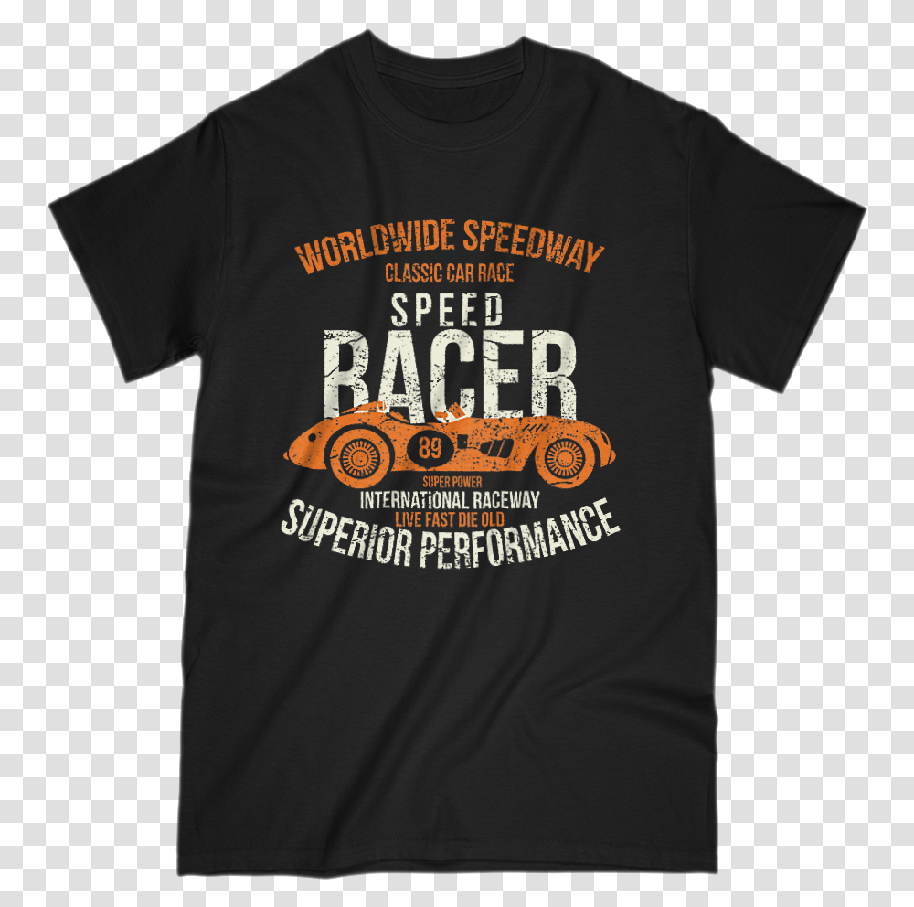 Speed Racer Tee Active Shirt, Apparel, T-Shirt, Person Transparent Png