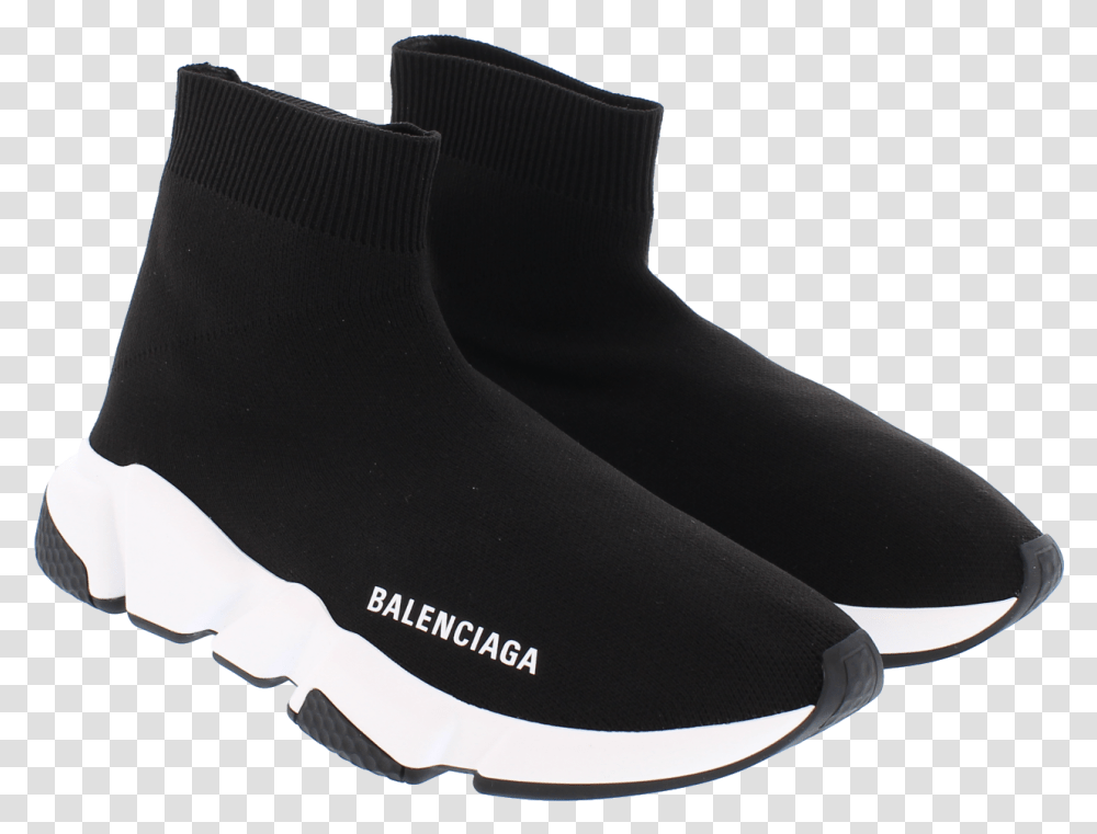 Speed Trainer Black White So Sneakers Running Shoe, Clothing, Apparel, Footwear, Boot Transparent Png