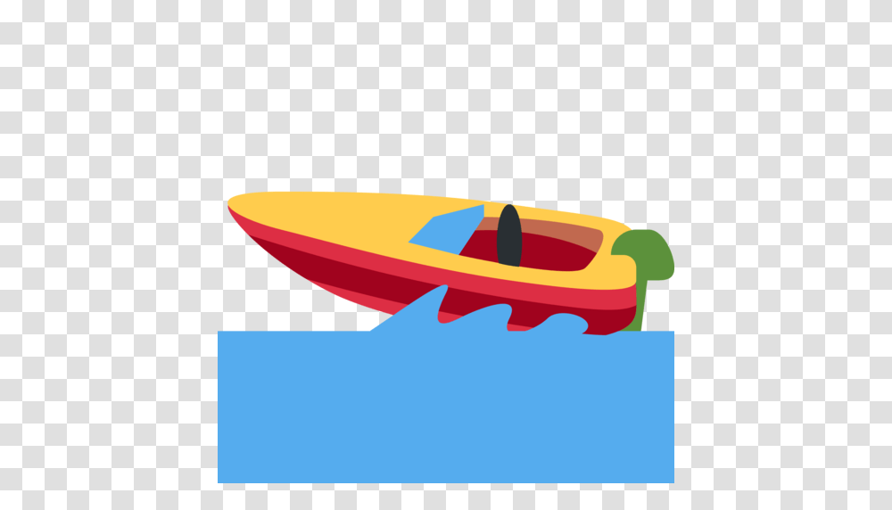 Speedboat Emoji, Vehicle, Transportation, Rowboat, Kayak Transparent Png