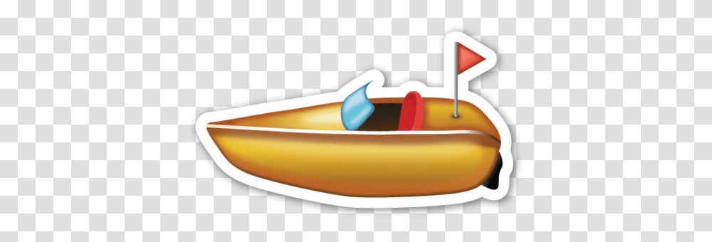 Speedboat Emoticons, Food, Vehicle, Transportation, Watercraft Transparent Png