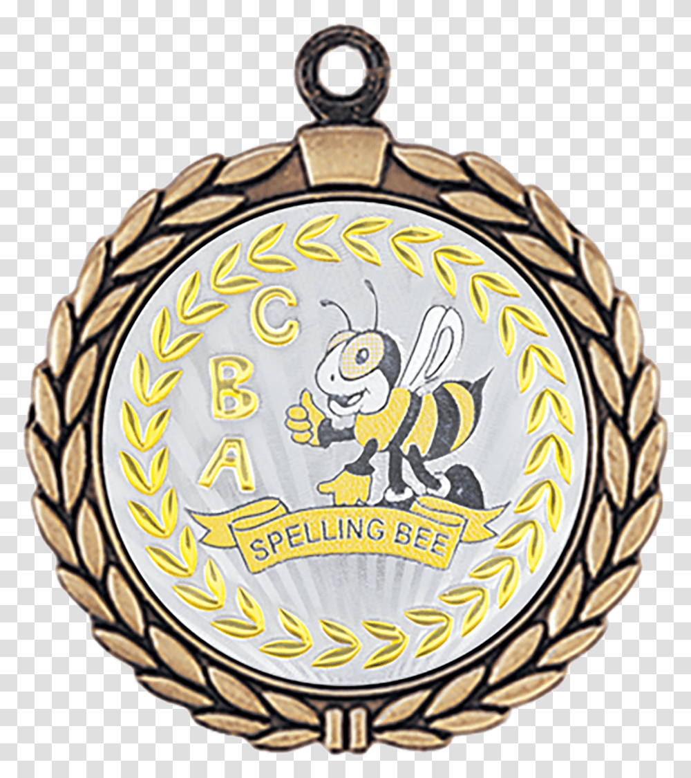 Spelling Bee Medals, Gold, Logo, Trademark Transparent Png