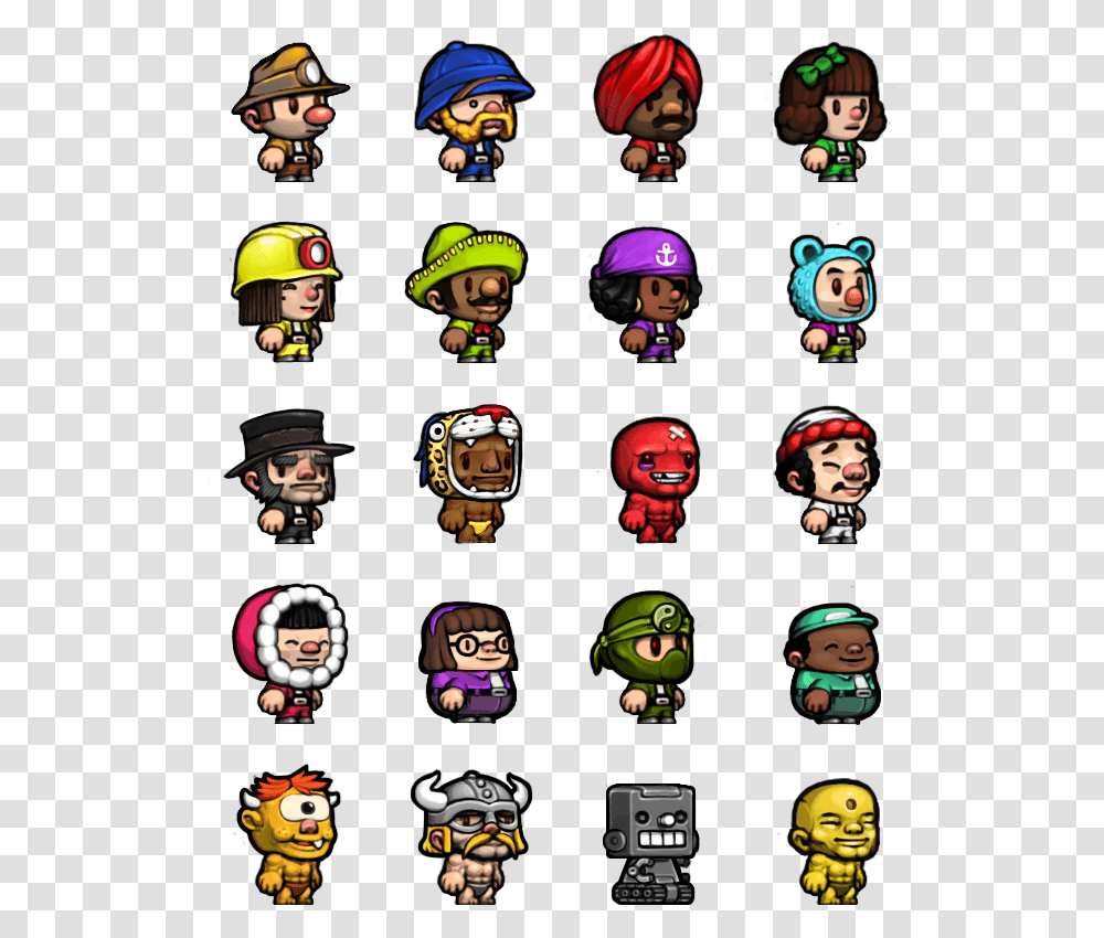 Spelunky Dlc Characters, Helmet, Apparel, Doll Transparent Png