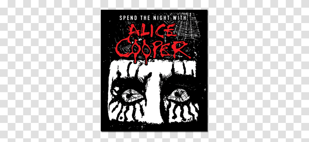Spend The Night Admat Patch Alice Cooper Tour Poster, Advertisement, Flyer, Paper Transparent Png