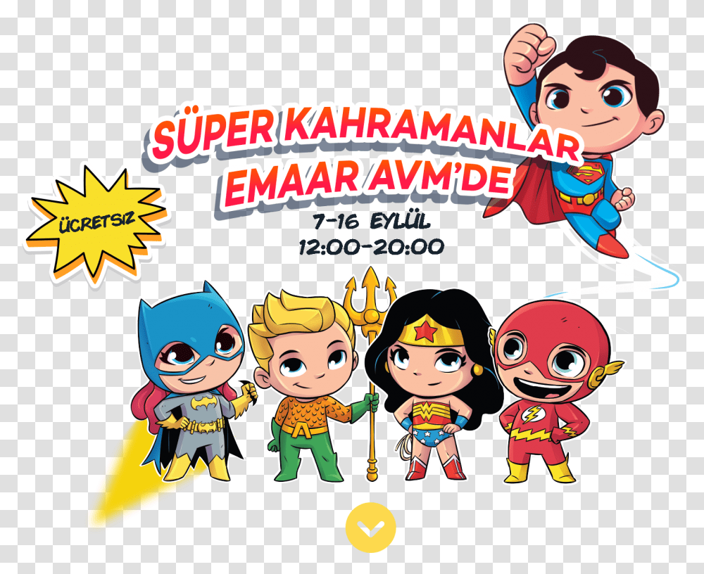 Sper Kahramanlar Emaar Avm De 7 16 Eyll Cartoon, Person, Advertisement, Poster, People Transparent Png