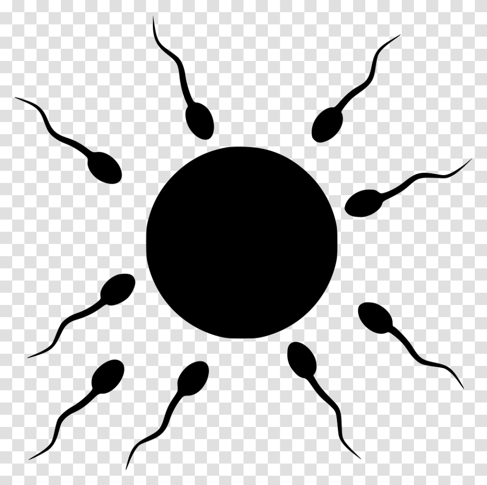 Sperm And Egg Clipart, Stencil, Silhouette, Stain Transparent Png