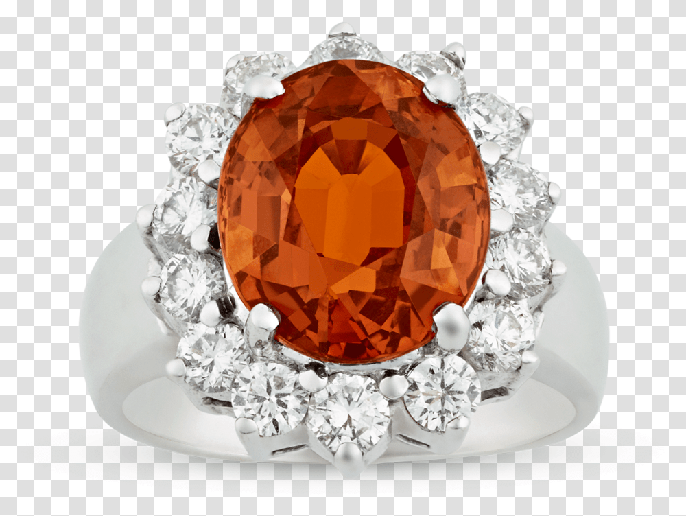 Spessartite Garnet Ring Diamond, Accessories, Accessory, Gemstone, Jewelry Transparent Png