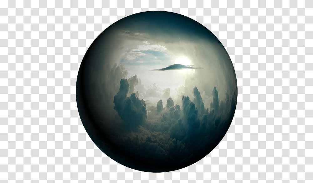 Sphere Of Clouds, Nature, Outdoors, Moon, Outer Space Transparent Png
