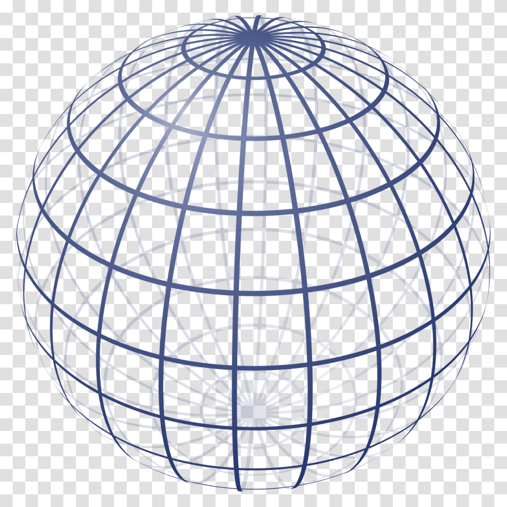 Sphere Wireframe 15deg 4r 3d Diagram Of Sphere, Lamp, Chandelier Transparent Png