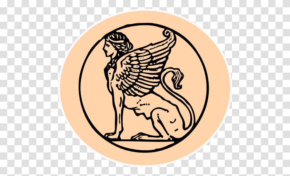 Sphinx Clip Art, Logo, Emblem, Bird Transparent Png