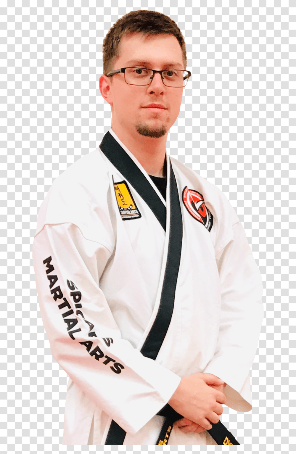 Spicars Martial Arts Instructor Dylan Berndt Karate, Person, Sleeve, Long Sleeve Transparent Png
