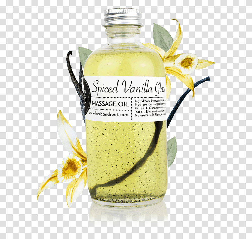 Spiced Vanilla Glaze Massage Oil Cosmetics, Juice, Beverage, Drink, Plant Transparent Png