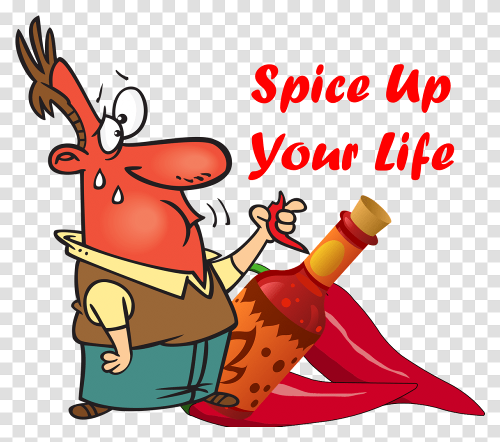 Spices Clipart Spicy Food Happy New Year Dog 1223x1002 Hot Sauce, Graphics, Advertisement, Elf, Text Transparent Png