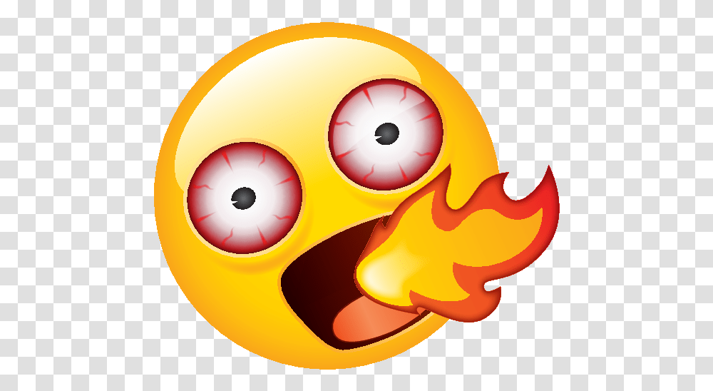 Spicy Food Face Spitting Fire Spicy Clipart, Text, Bowl, Sphere, Ball Transparent Png