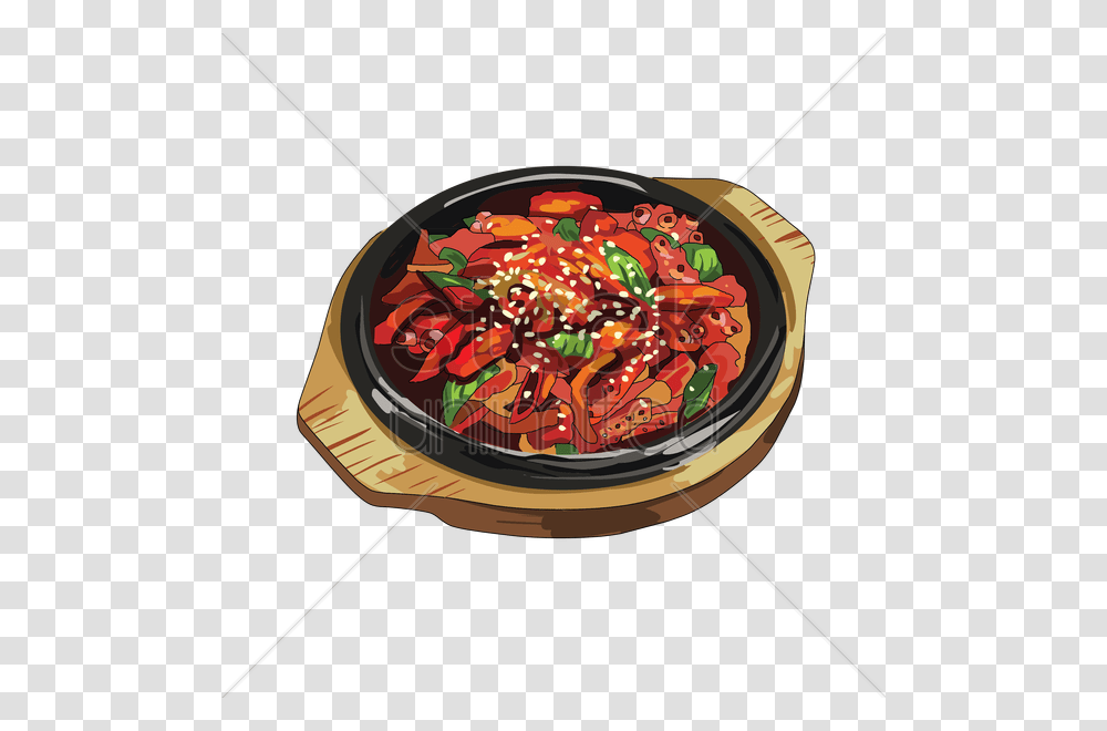 Spicy Hotplate Meal Vector Image, Food, Bbq, Incense, Dish Transparent Png