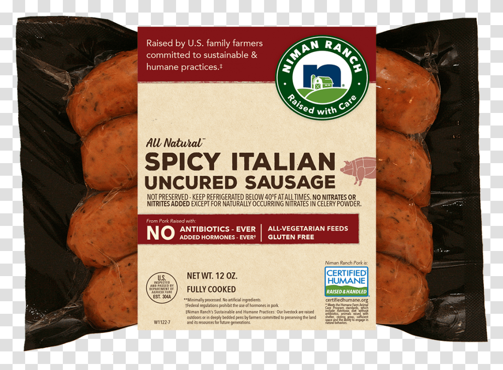 Spicy Italian Sausage Kansas City Wagyu Beef Hot Dogs, Plant, Sweet Potato, Produce, Vegetable Transparent Png