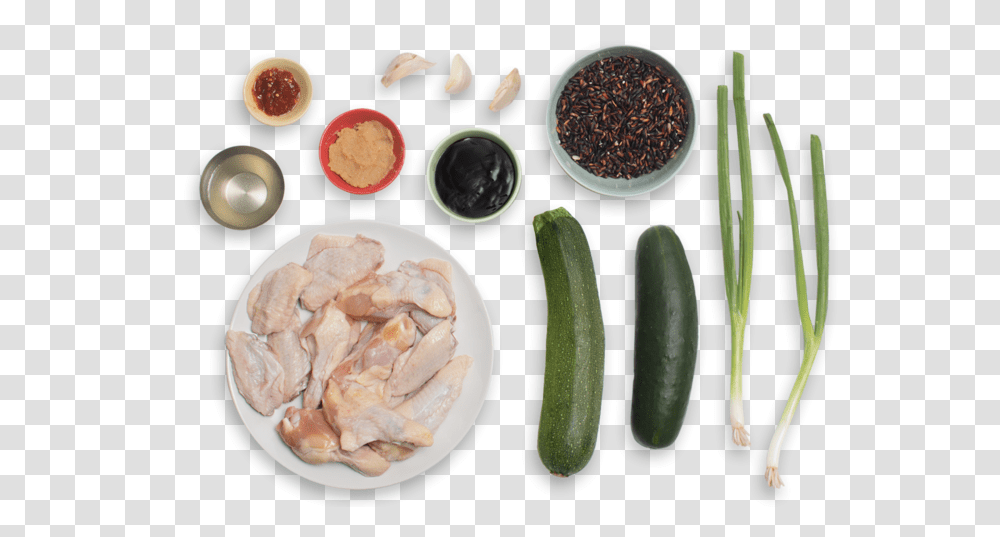 Spicy Miso Glazed Chicken Wings With Purple Rice Amp, Plant, Produce, Food, Vegetable Transparent Png