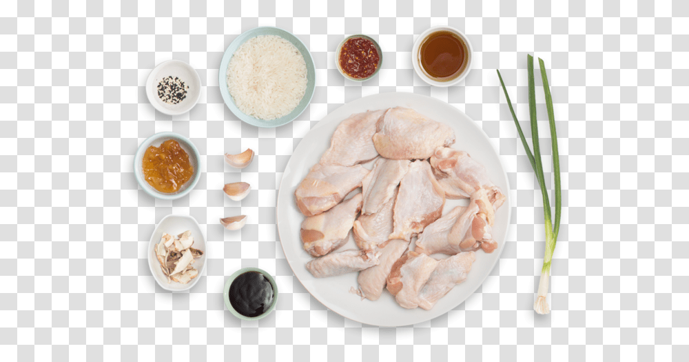 Spicy Orange Chicken Wings With Shiitake Sesame Rice Barbecue Sauce, Bird, Animal, Fowl, Poultry Transparent Png