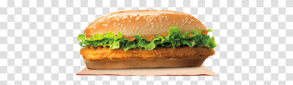 Spicy Original Chicken Sandwich Burger King Burger King Chicken Royale, Food, Seasoning Transparent Png