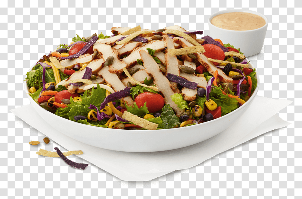 Spicy Southwest Salad Chick Fil, Dish, Meal, Food, Plant Transparent Png