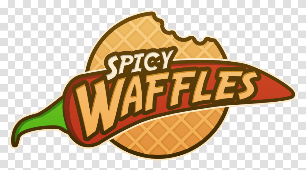 Spicy Waffleslogo Square, Word, Food Transparent Png