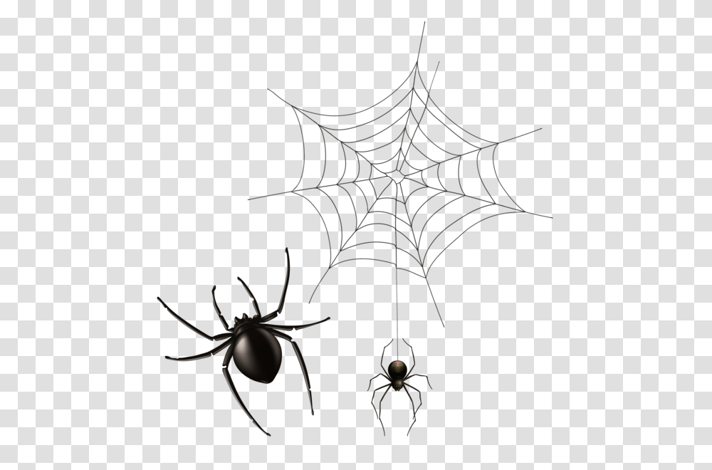Spider And Cobweb Clipart Image Halloween, Spider Web Transparent Png