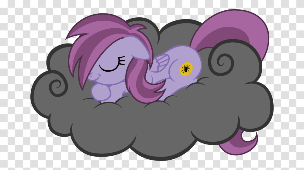 Spider Blare Sleeping On A Rainy Cloud, Purple, Plant, Flower, Blossom Transparent Png