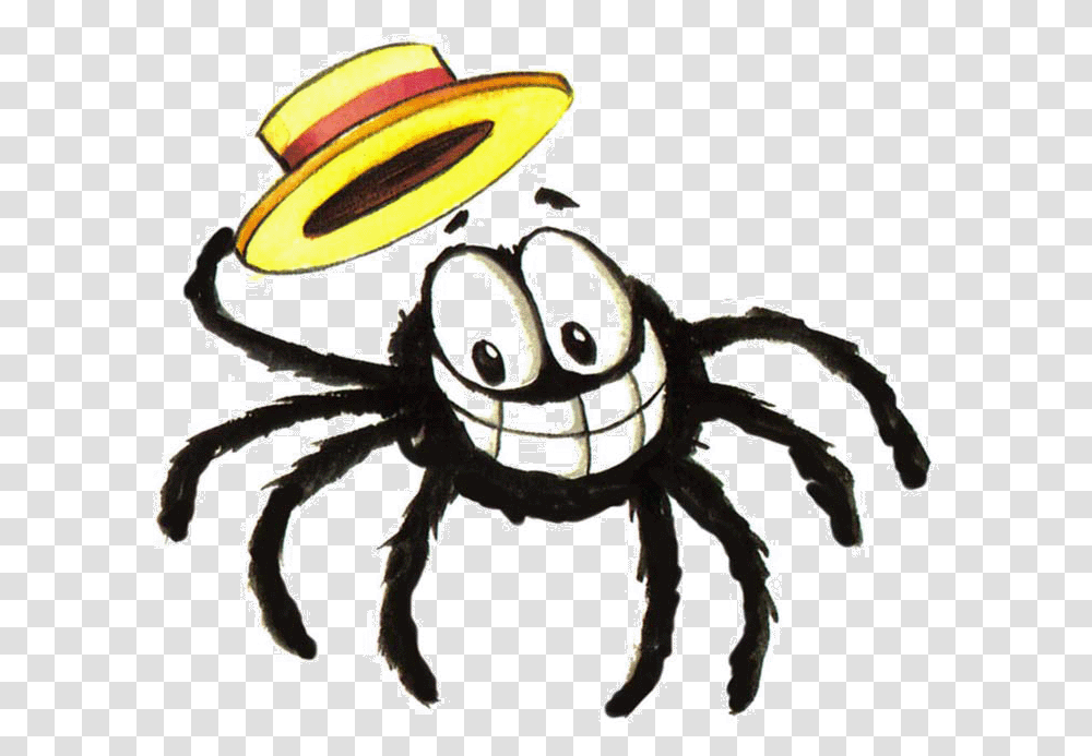 Spider Clipart Silly Animated Spiders, Seafood, Sea Life, Animal, Crab Transparent Png