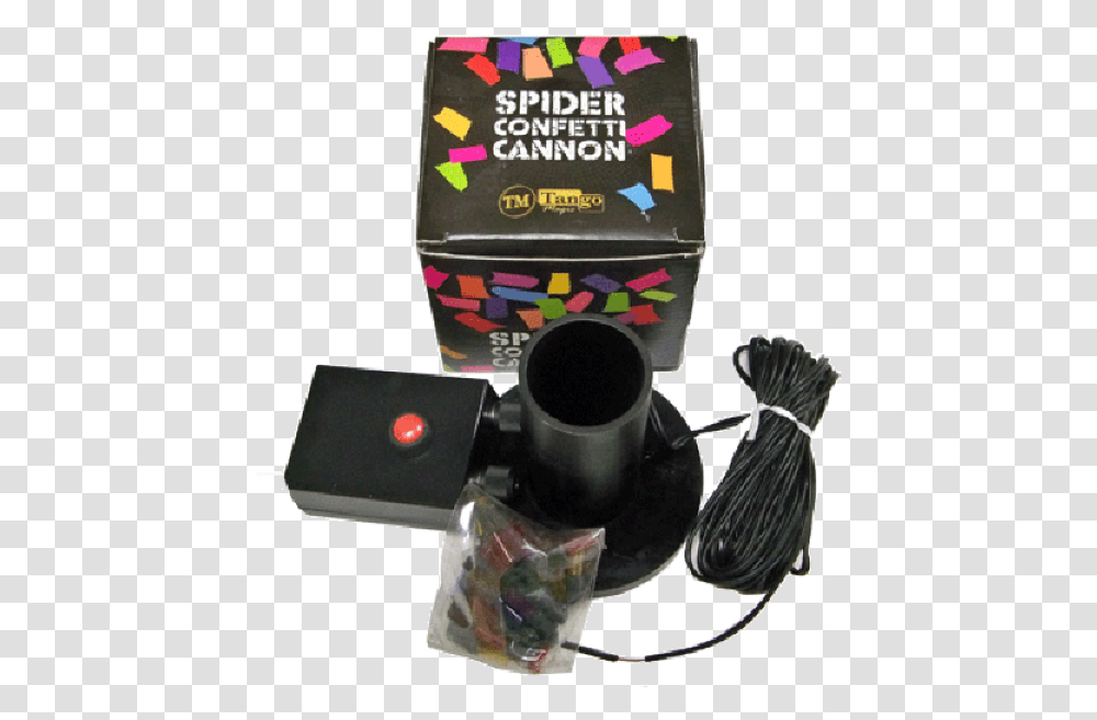 Spider Confetti Cannon By Tango Magic Teacup, Electronics, Bottle, Camera Transparent Png