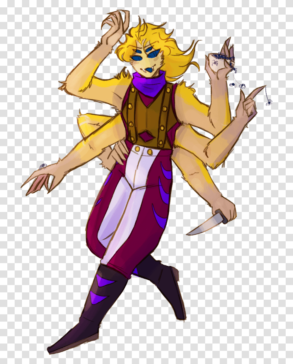 Spider Dio For The Pile Over At Jojosartisticadventure Cartoon, Comics, Book, Manga, Costume Transparent Png