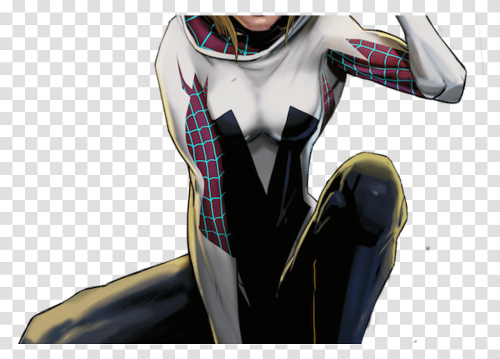 Spider Gwen Comic Spider Gwen, Person, Sleeve, Tie Transparent Png