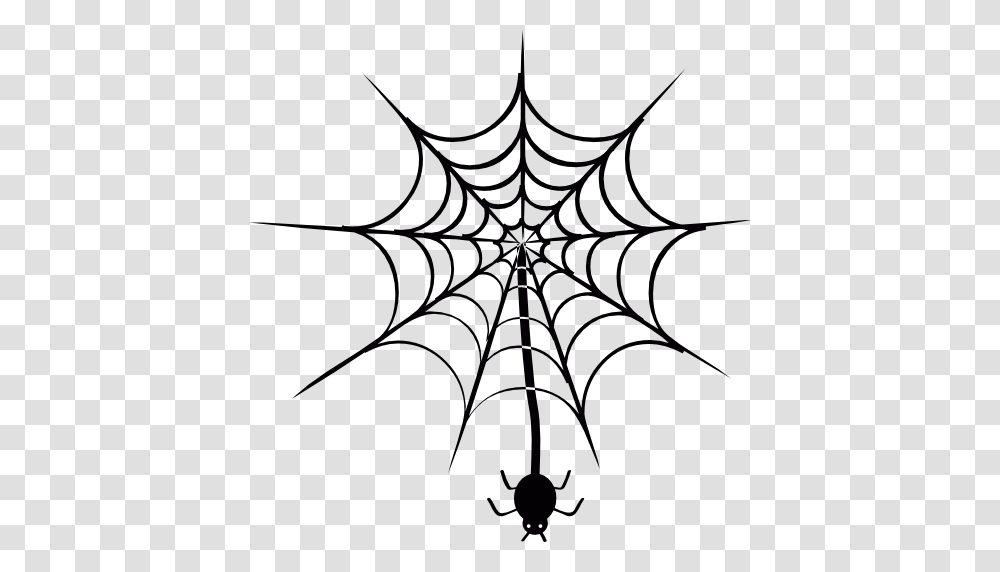 Spider Hanging Of Web, Spider Web, Cross, Bonfire Transparent Png