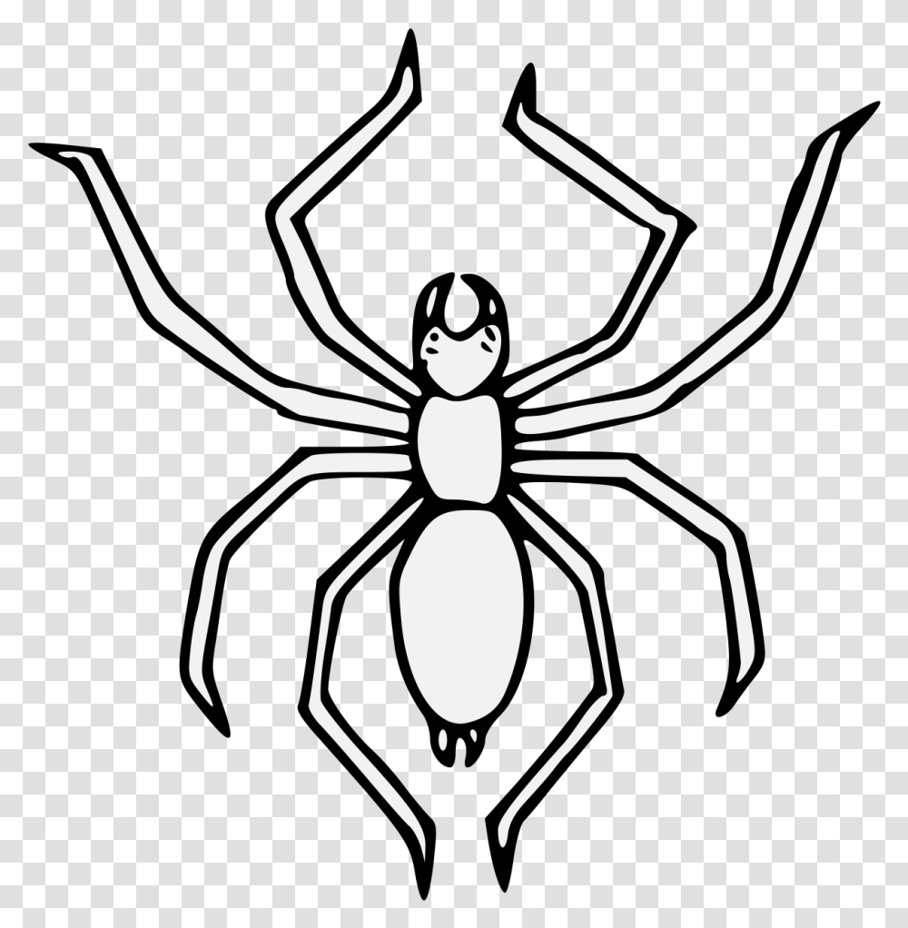 Spider Heraldry, Animal, Invertebrate, Insect, Stencil Transparent Png