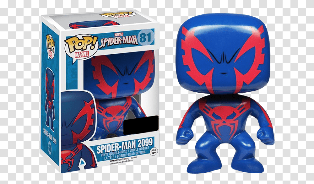 Spider Man 2099 Pop Vinyl Figure By Funko Figurine Pop Spiderman, Toy, Robot, Long Sleeve Transparent Png