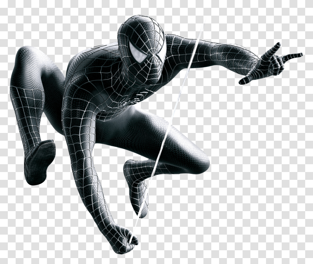 Spider Man 3 Black Suit Spiderman Black, Person, Human, Sport, Sports Transparent Png