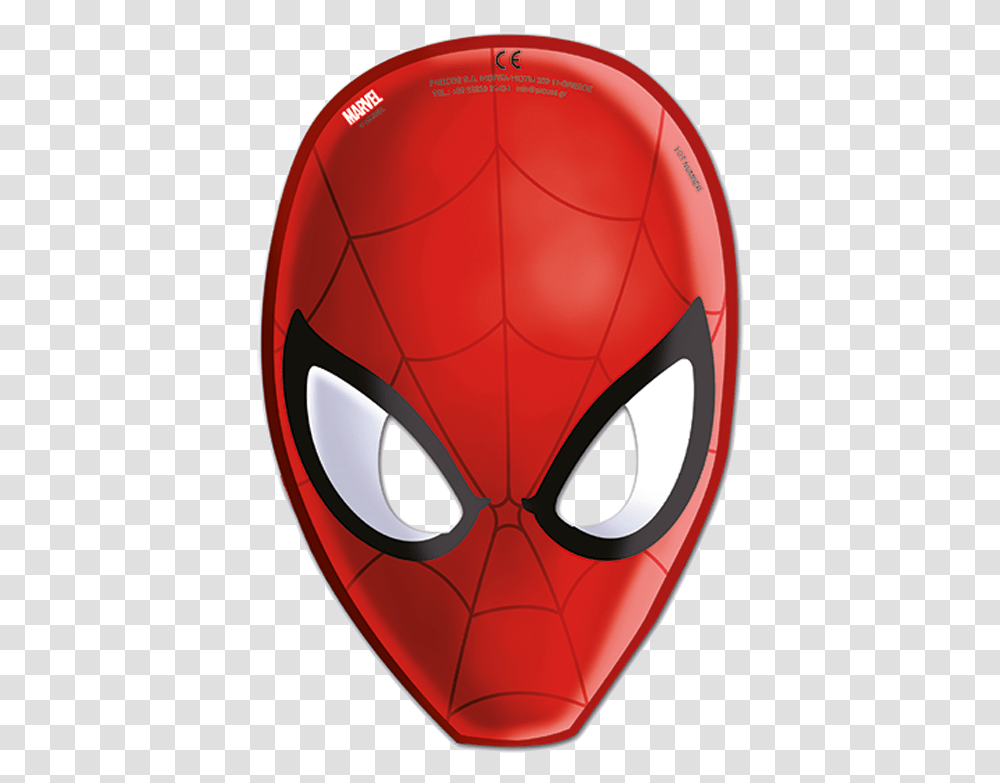 Spider Man 6 Party Masks Spiderman Homecoming Mask, Soccer Ball, Football, Team Sport, Sports Transparent Png