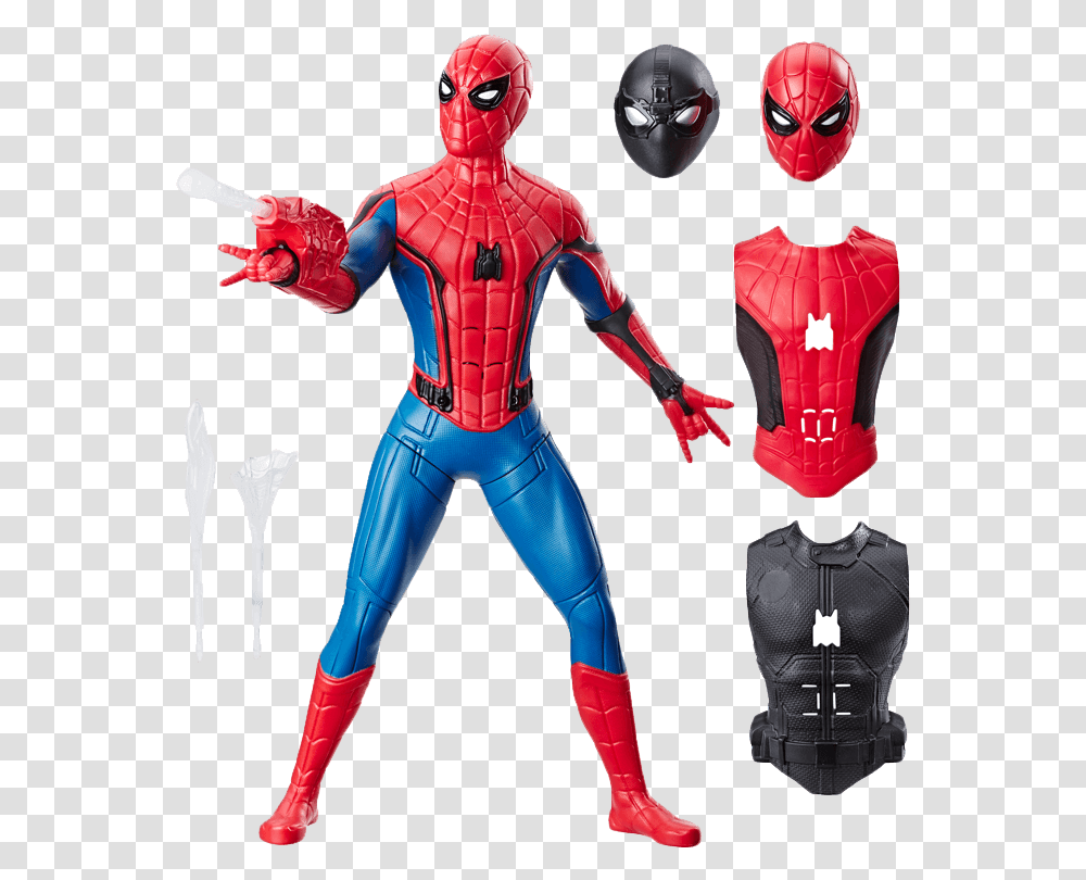 Spider Man Action Figure Far From Home, Person, Human, Spandex Transparent Png