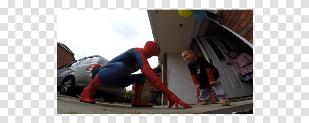 Spider Man, Person, Car, Footwear Transparent Png