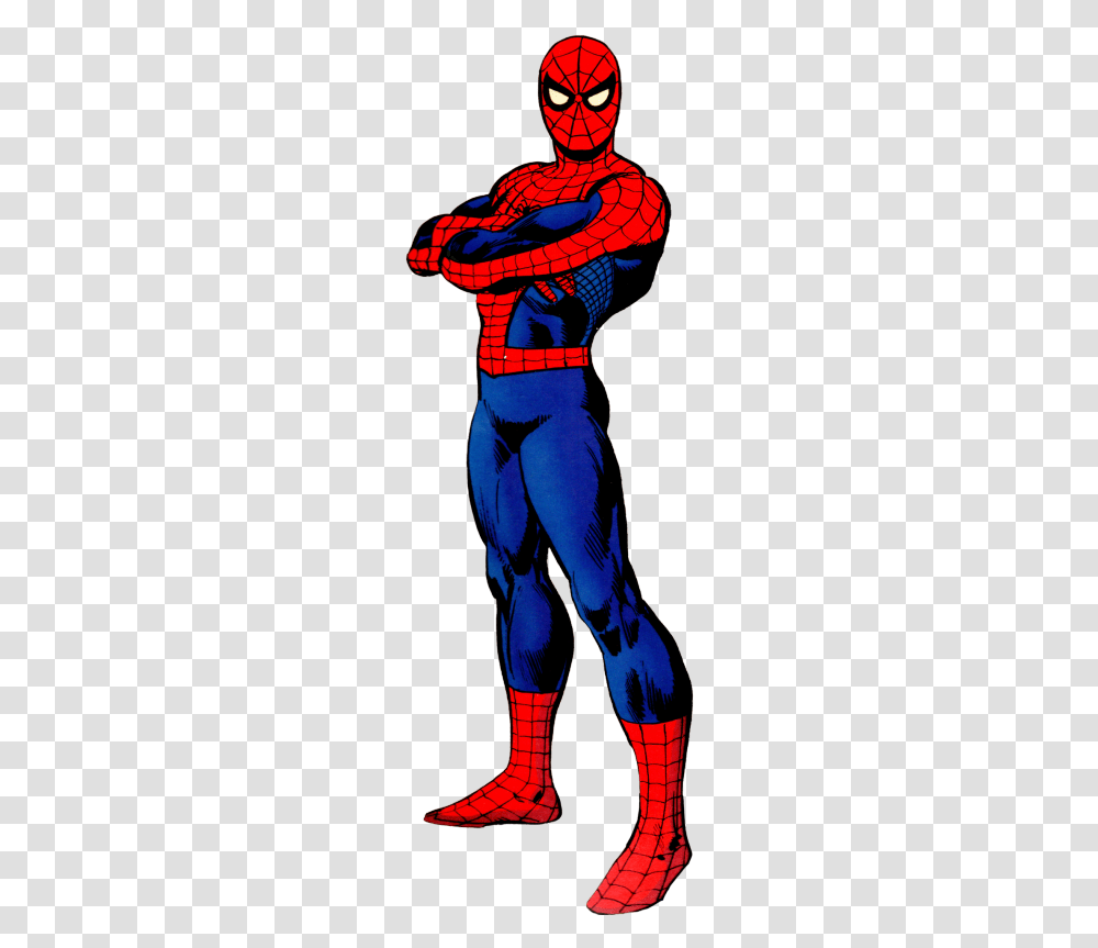 Spider Man Comics Standing, Batman, Person, Human Transparent Png