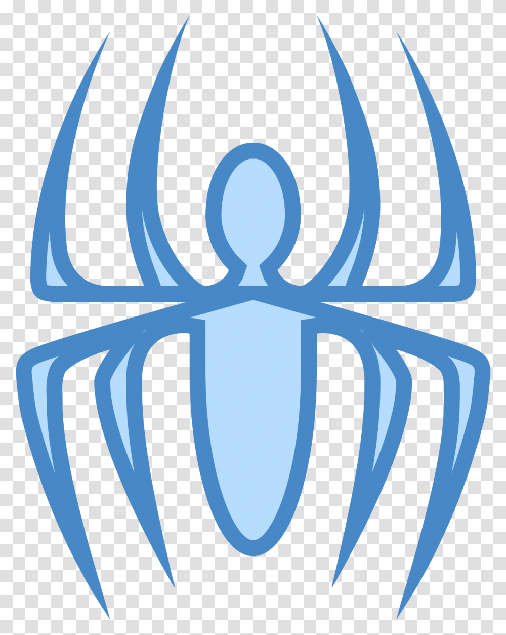 Spider Man Computer Icons Symbol Spiderman Logo Blue, Glass, Plant, Tie, Accessories Transparent Png