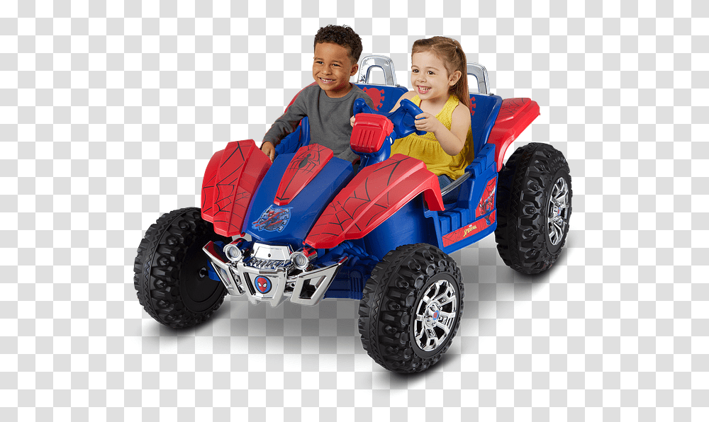 Spider Man Dune Buggy Rideon Toys For Kids Kid Trax Spider Man Car Buy, Person, Human, Wheel, Machine Transparent Png