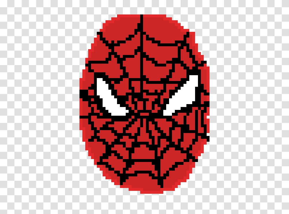 Spider Man Face Pixel Art Maker, Rug, Label, Paper Transparent Png